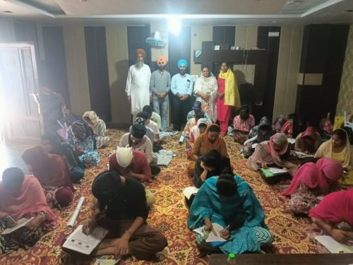 Sarbat Da Bhala Trust's Computer Students Complete Training and Final Exam