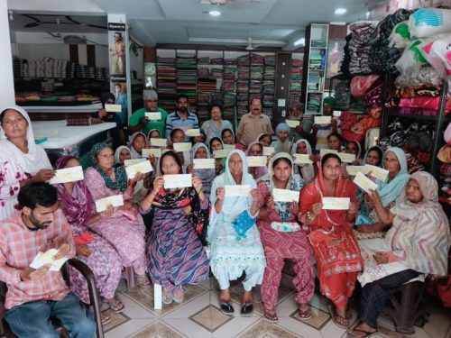 Sarbat Da Bhala Trust Distributes Pensions to Beneficiaries in Mallawala
