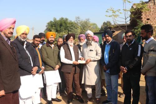 SDBCT given assistance to Georgia accident victim Harvinder Singh's family in Mansa