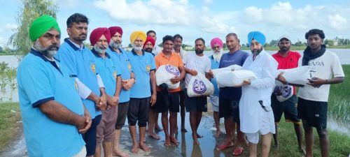 Dr. S. P. Singh Oberoi Delivers Aid to Firozepur Flood Victims.