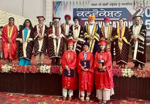 Dr. Oberoi Motivates Bela Graduates, Announces Scholarships