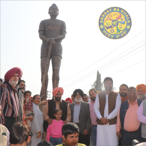 Batala installs life-size statue of hockey Olympian Surjit Singh Randhawa