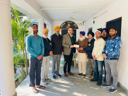 SDBCT given assistance to Georgia accident victim Ravinder Singh's family in Sunam