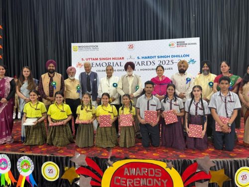 Dr. S. P. Singh Oberoi Honors 450 Students at Woodstock Public School Awards Ceremony in Batala