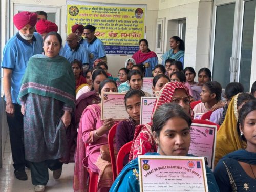 90 Girls Awarded Certificates Under Self-Employment Scheme Led by Dr. S. P. Singh Oberoi in Muktsar Sahib