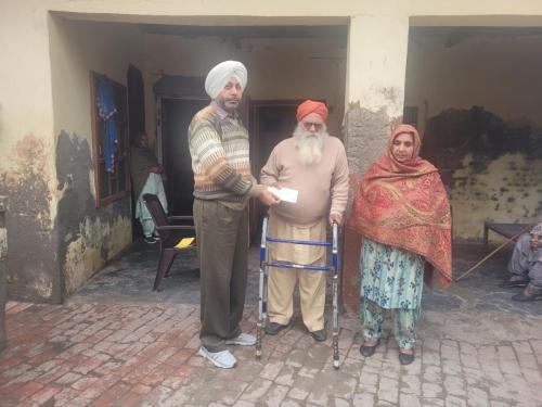 SDBCT given assistance to Georgia accident victim Amrinder Kaur's family in Rajpura