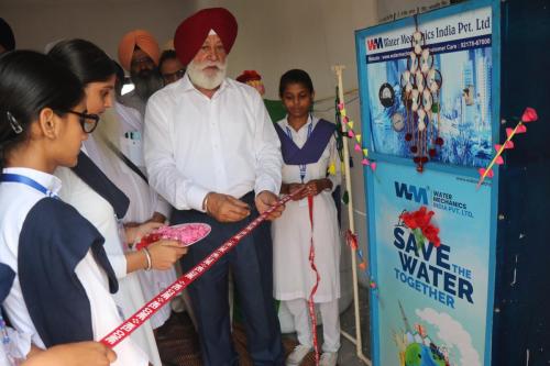 Inauguration of RO System installed by Sarbat Da Bhala Trust, focusing on drinking water problem at Khalsa School (Girls), Bathinda
