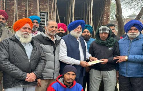 SDBCT given assistance to Georgia accident victim Gagandeep Singh's family in Moga